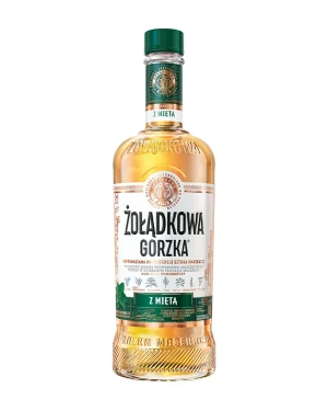 Zoladkowa Gorzka with Mint Vodka Liqueur (z Miętą) 500ml