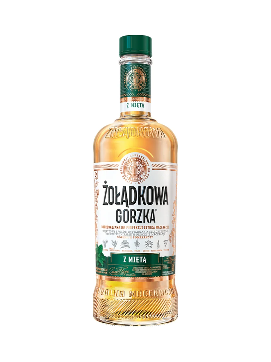 Zoladkowa Gorzka with Mint Vodka Liqueur (z Miętą) 500ml